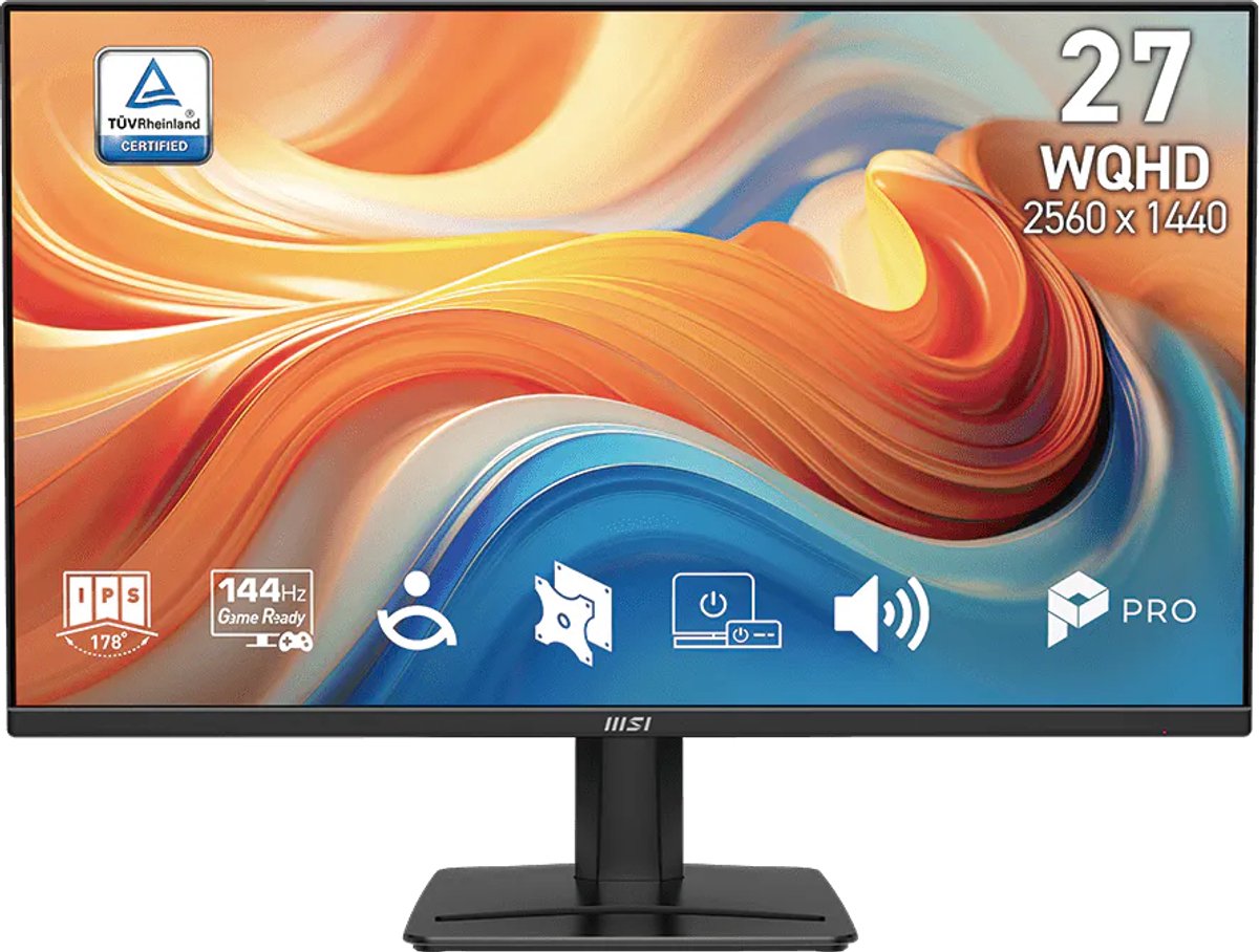 MSI PRO MP275Q E14 - QHD Monitor - 144hz - 27 inch - Speakers