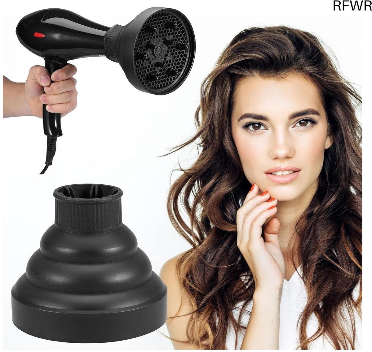 Diffuser Opzetstuk - Krulborstel voor Fohn Universeel - Multistyler - Haarstyling
