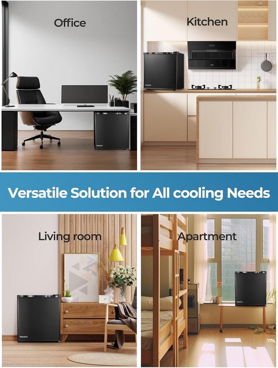 Compacte Mini Koelkast 46 Liter met Temperatuurregeling - Ideaal voor Kamer of Kantoor — afbeelding 2