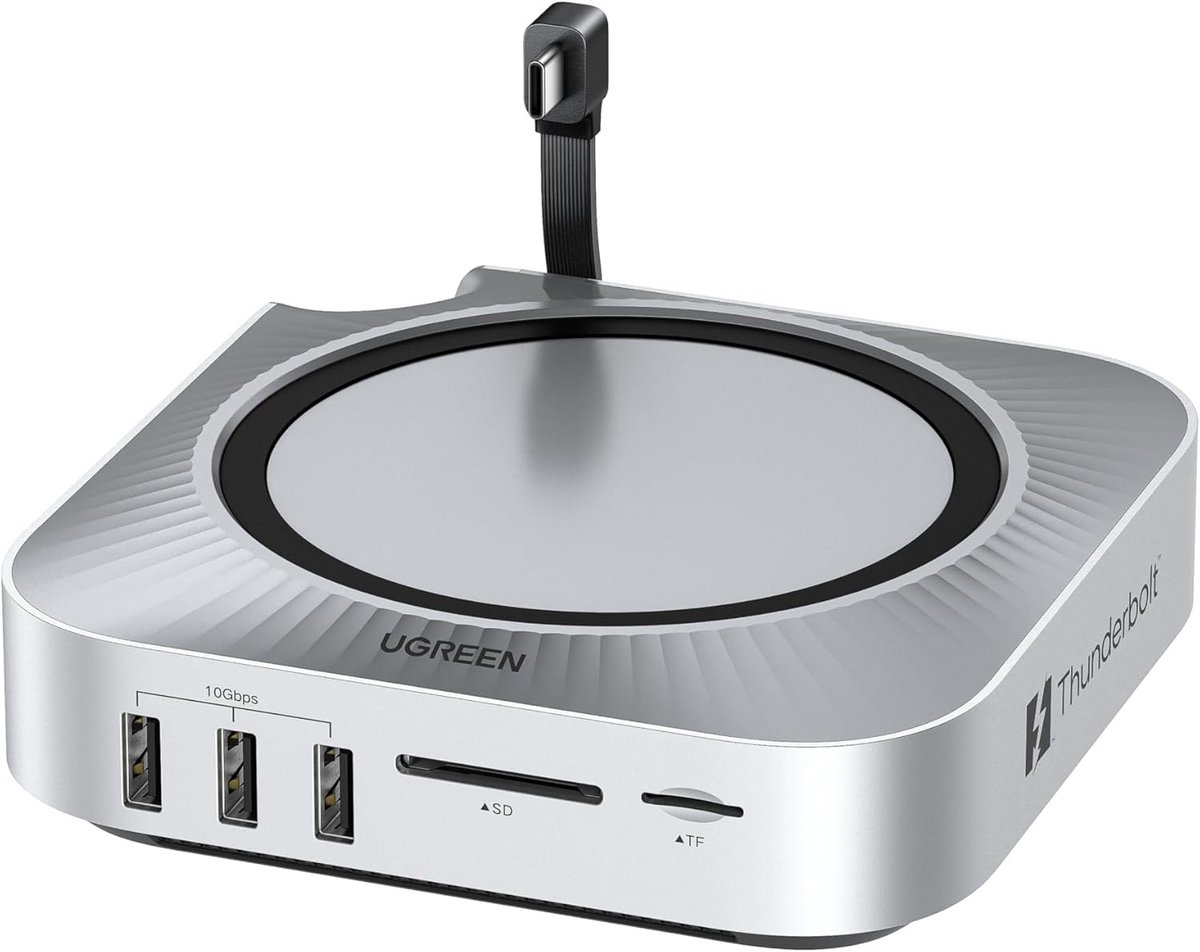 Docking Station met M.2 NVMe SSD Enclosure en 5 USB-Poorten voor Desktop Mini