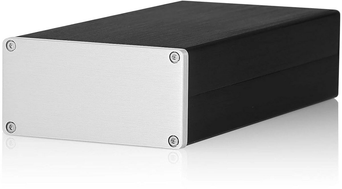 Aluminium Behuizing DIY Kast voor Versterker, DAC of PCB Project (102x208x50mm)