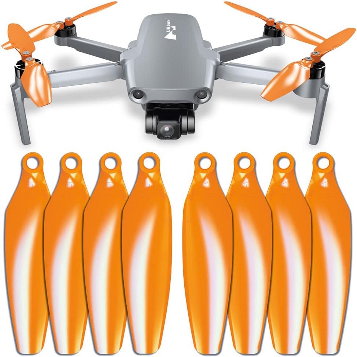 Stille Drone Propellers Oranje voor Hubsan Zino Mini Pro & SE - Set van 4