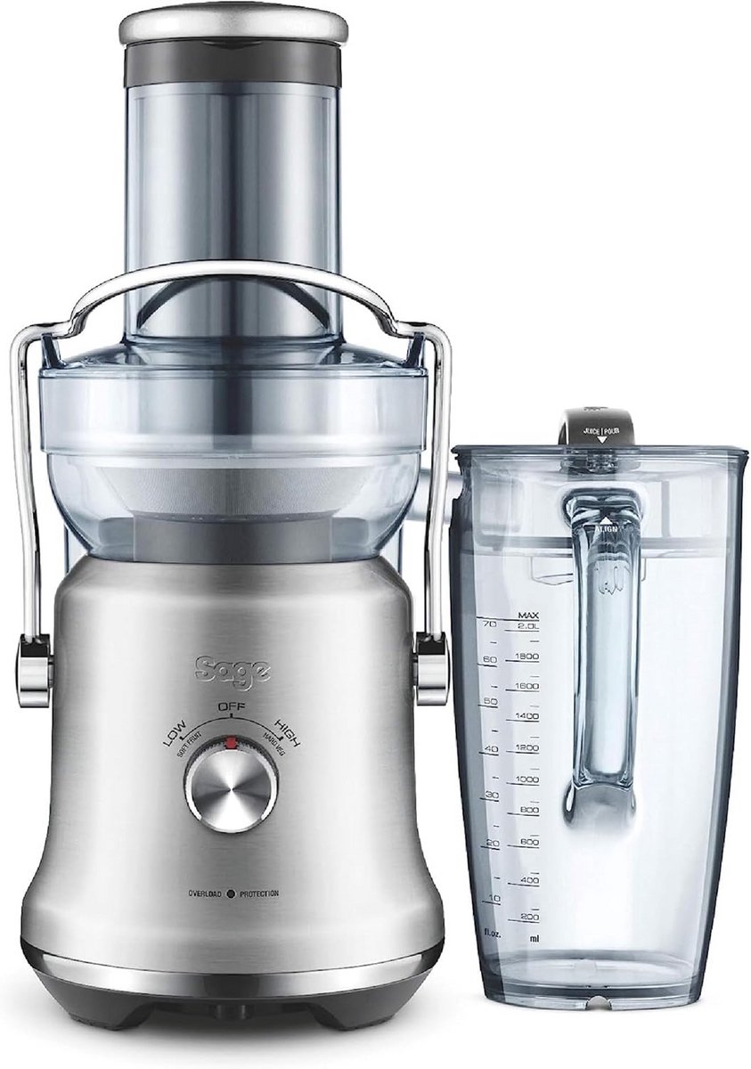 Koude Pers Slowjuicer met Brede Vulschacht en Grote Kan