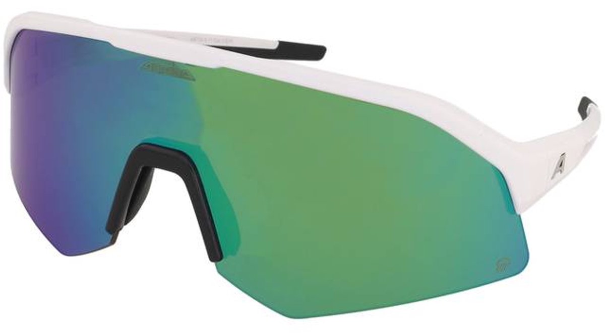 Zonnebrillen Alpina Sonic HR Q White Matt/Green Mirror