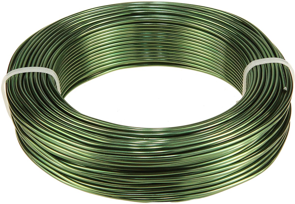 Groen aluminiumdraad Ø2mm decoratiedraad 500g 60m