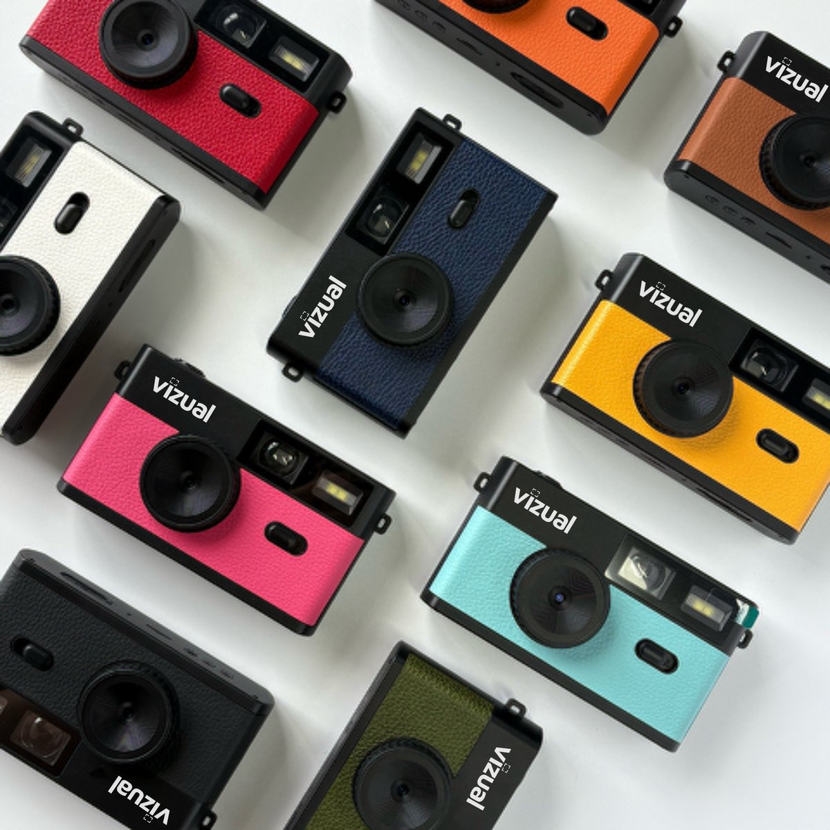 Vizual Retro Camera 12MP - 32GB SD kaart inbegrepen thumbnail 4