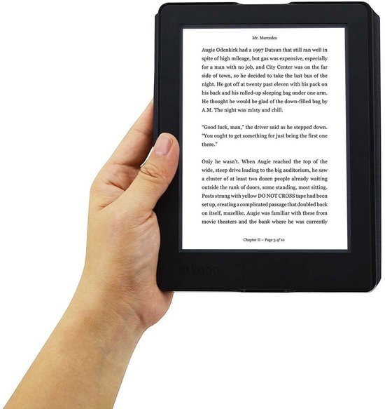 Hoesjes Boetiek - SleepCover voor Kobo Aura H2O Edition 2 - Rood — afbeelding 4
