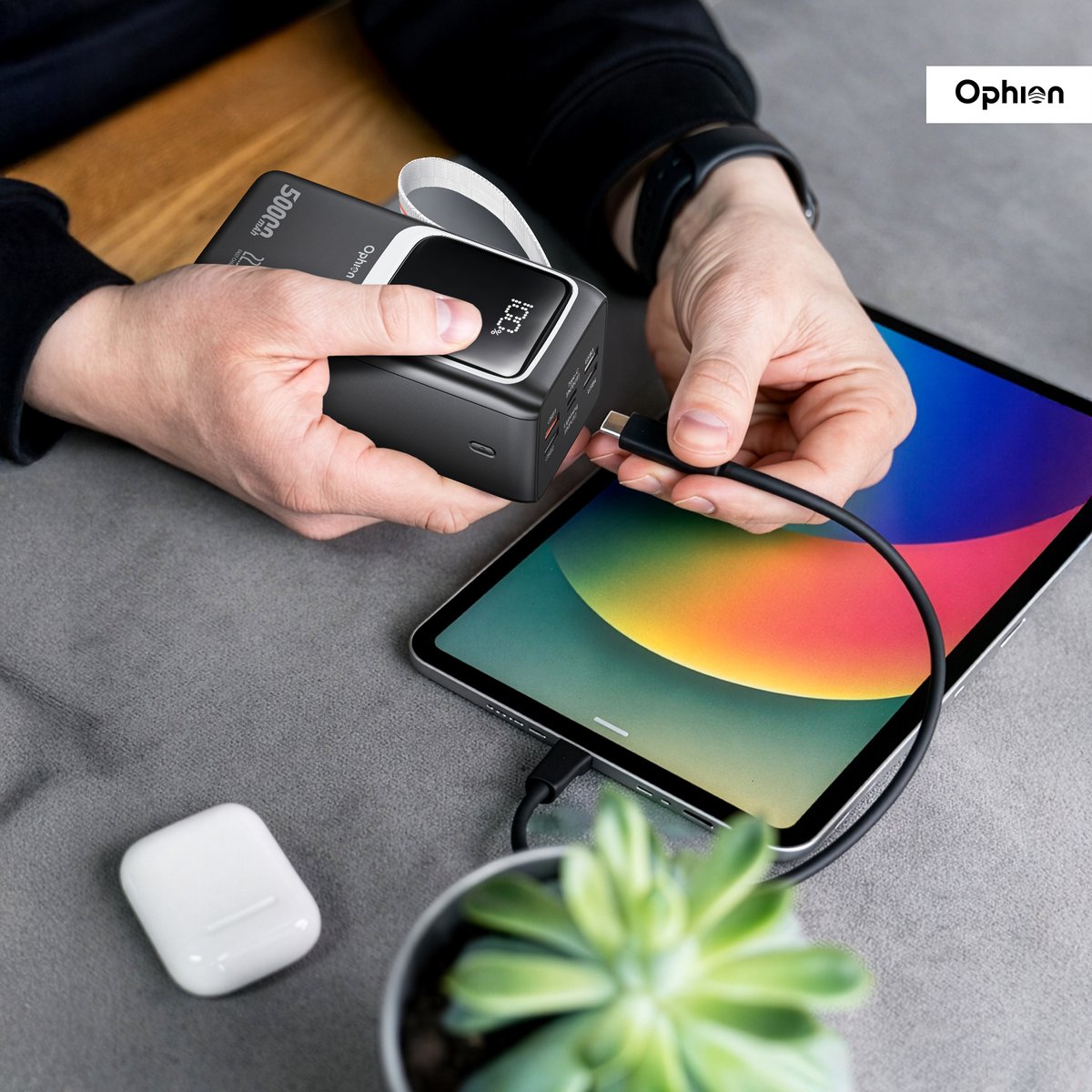 Ophion Powerbank PRO 50.000 mAh met 7 Oplaadpoorten - afbeelding 3