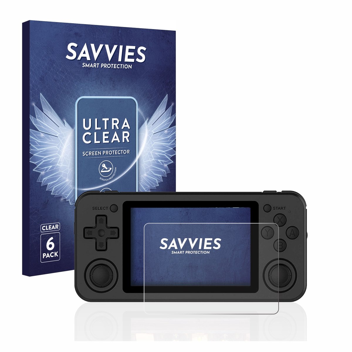 Savvies - Screenprotector voor Anbernic RG351P - Folie Beschermfolie transparant 6 Stuks