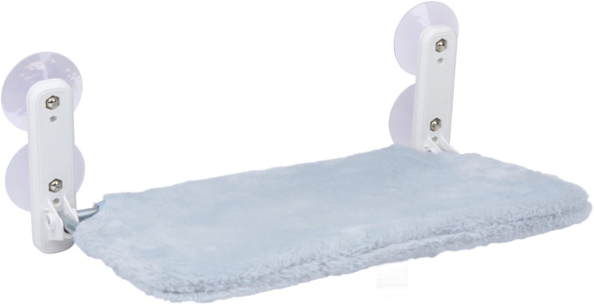 maxxpro Kattenhangmat Raam tot 6 kg - Kattenbed met Zuignappen - Kattenhangmatten voor Raam - Kattenmand Grijs - 52x30cm