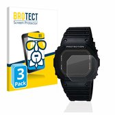 BROTECT - Protecteur d'écran pour Casio G-Shock GW-5000-1JF - Film de protection en verre transparent (3 pièces)