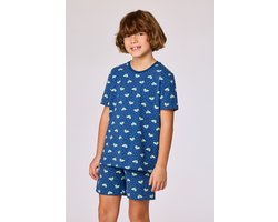 Pyjama Woody Garçon-Homme imprimé caméléon bleu - taille 164/14J