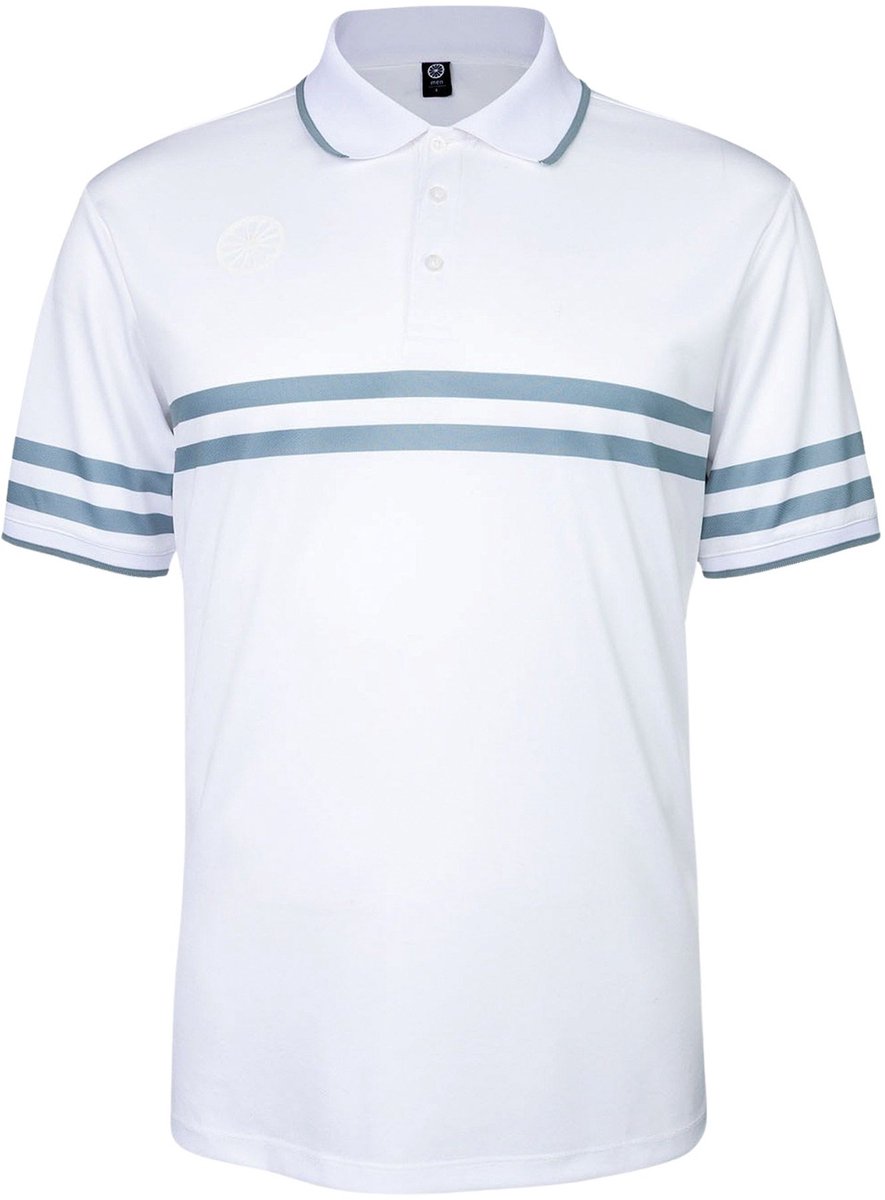 The Indian Maharadja Printed Stripe Polo Heren - Maat L