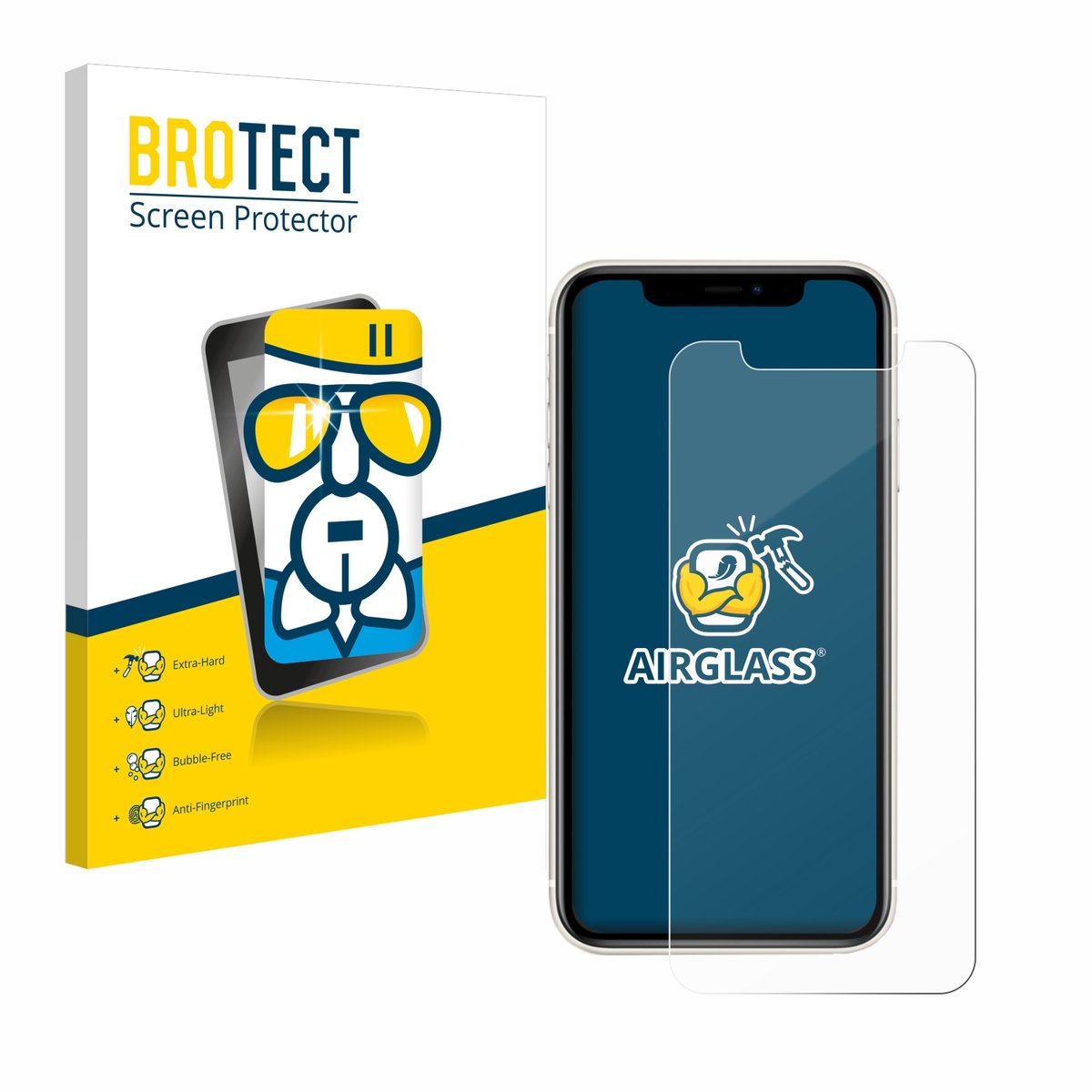 Screenprotector voor Apple iPhone 11 Beschermglas transparant