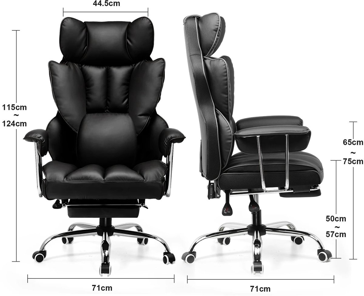 ComHoma Gamestoel met Voetenbank - afbeelding 2