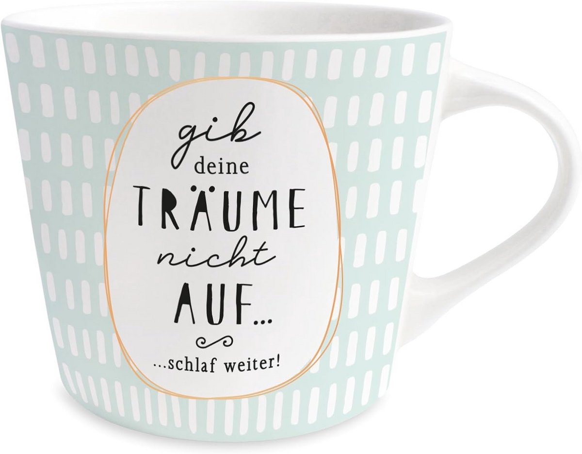 Luxe Porseleinen Koffiemok 420 ml met Echte Gouden Rand - Cadeau Idee