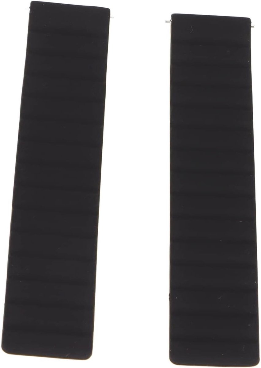 Horlogebandje van siliconen, 20 mm, magnetisch - comfortabel - universeel - geschikt voor buiten - wijnrood.