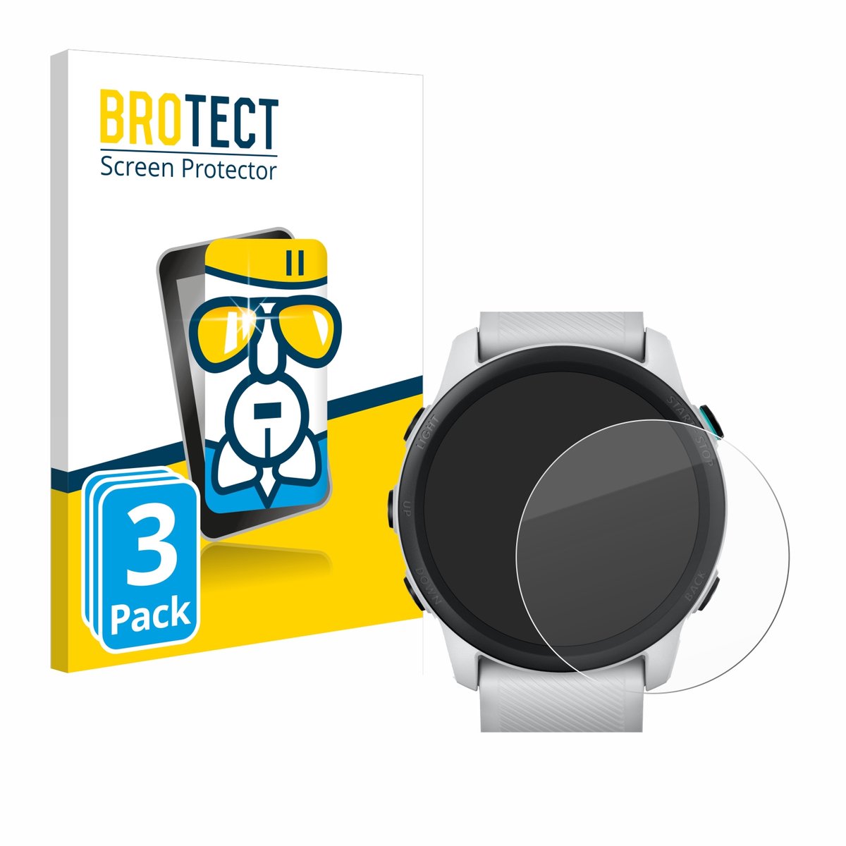 Screenprotector 3 Stuks voor Garmin Forerunner 745 Beschermglas transparant