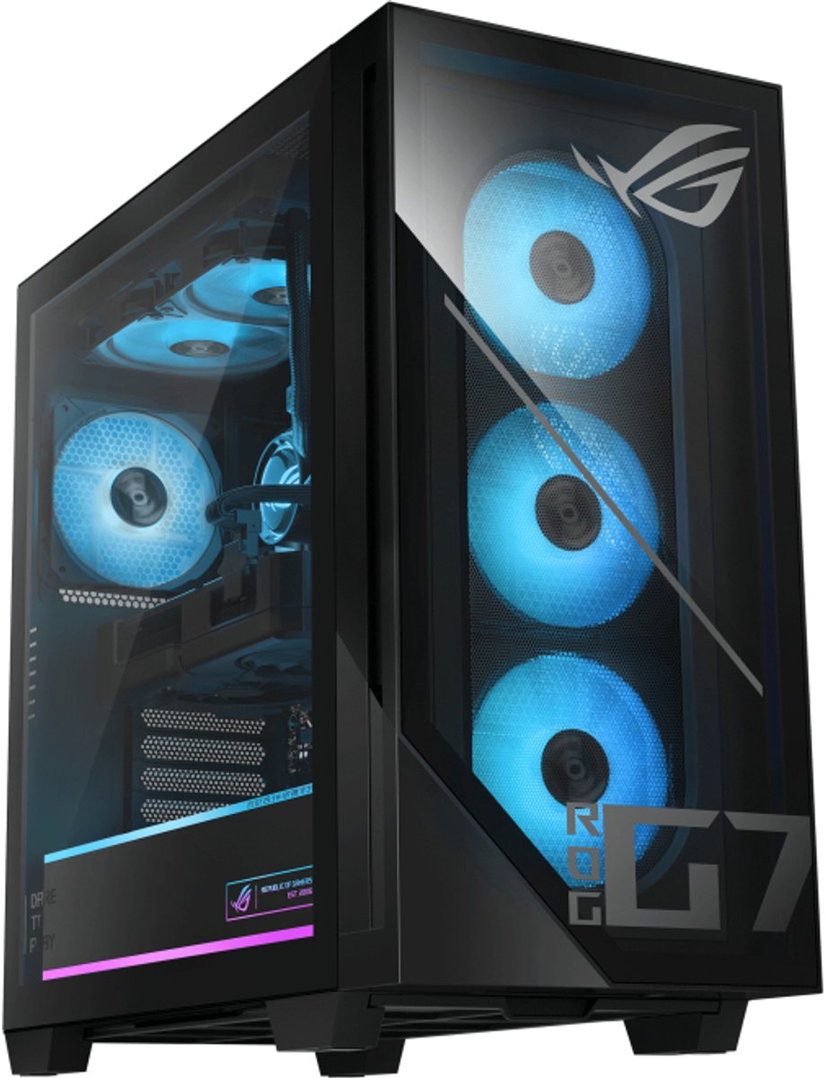 ASUS ROG G700 G700TF-07265F433W Intel Core Ultra 7 265F 32 GB DDR5-SDRAM 1 TB SSD NVIDIA GeForce RTX 5080 Windows 11 Home Tower PC Zwart