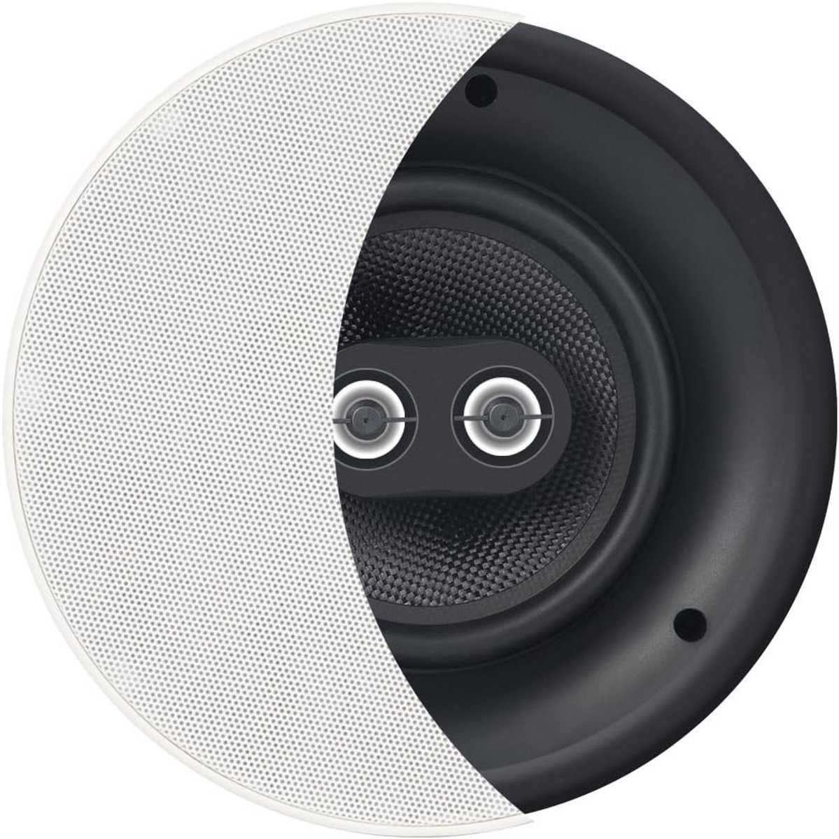 6.5 Inch Trimless Plafondspeaker met Dubbele Tweeters - Ideaal voor Thuisbioscoop