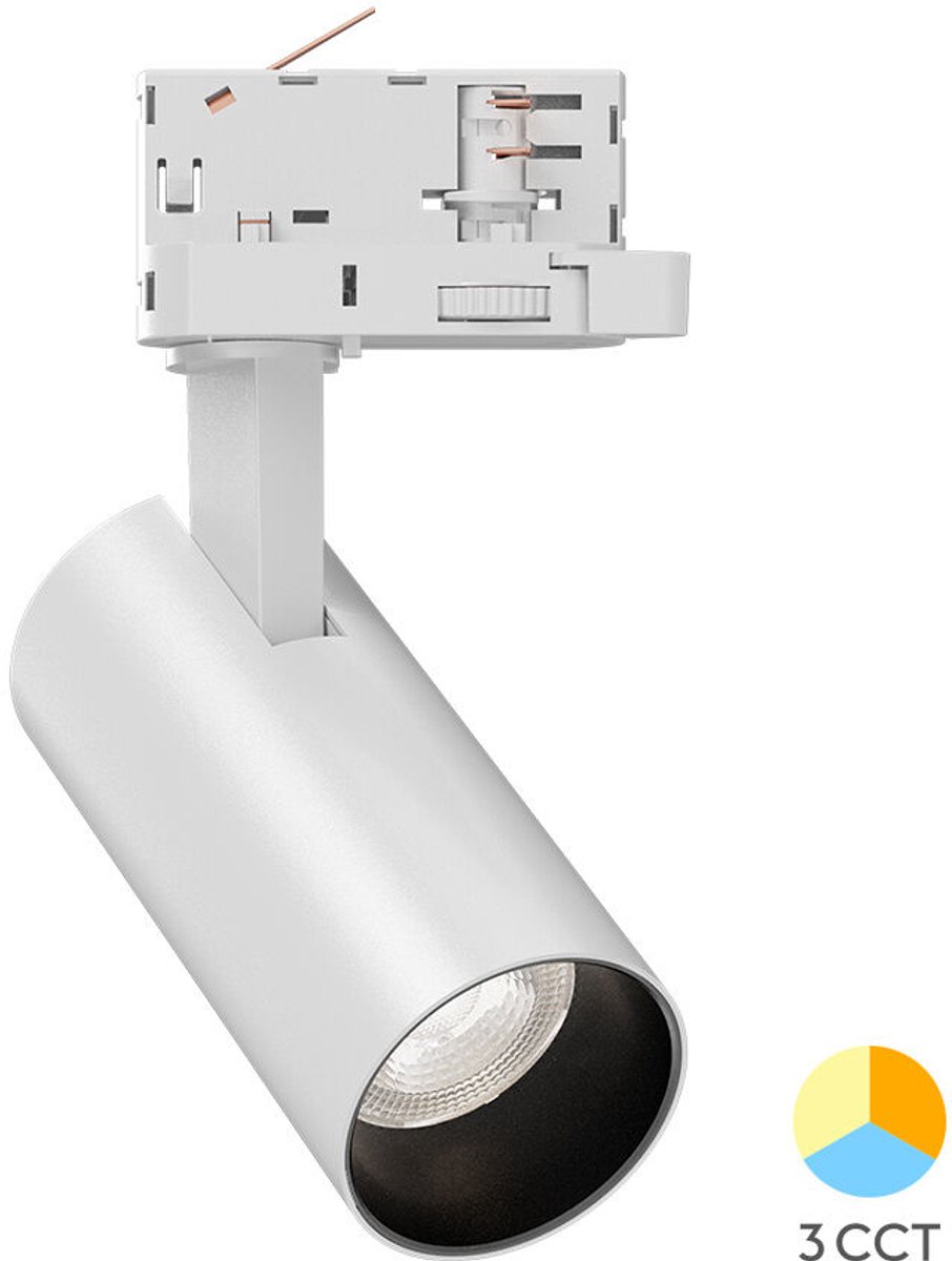 LED Railspot - Track Spot - Braytron - 3-Fase - 15W 1560lm 38D - Aanpasbare Lichtkleur CCT - Wit