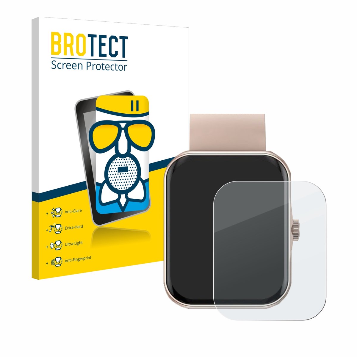 BROTECT - Screenprotector voor Mutoy Smartwatch 1.83" - Folie Beschermfolie Beschermglas matte