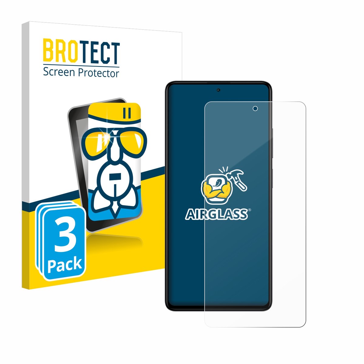 Screenprotector 3 Stuks voor Xiaomi Redmi Note 12 Pro+ Beschermglas transparant