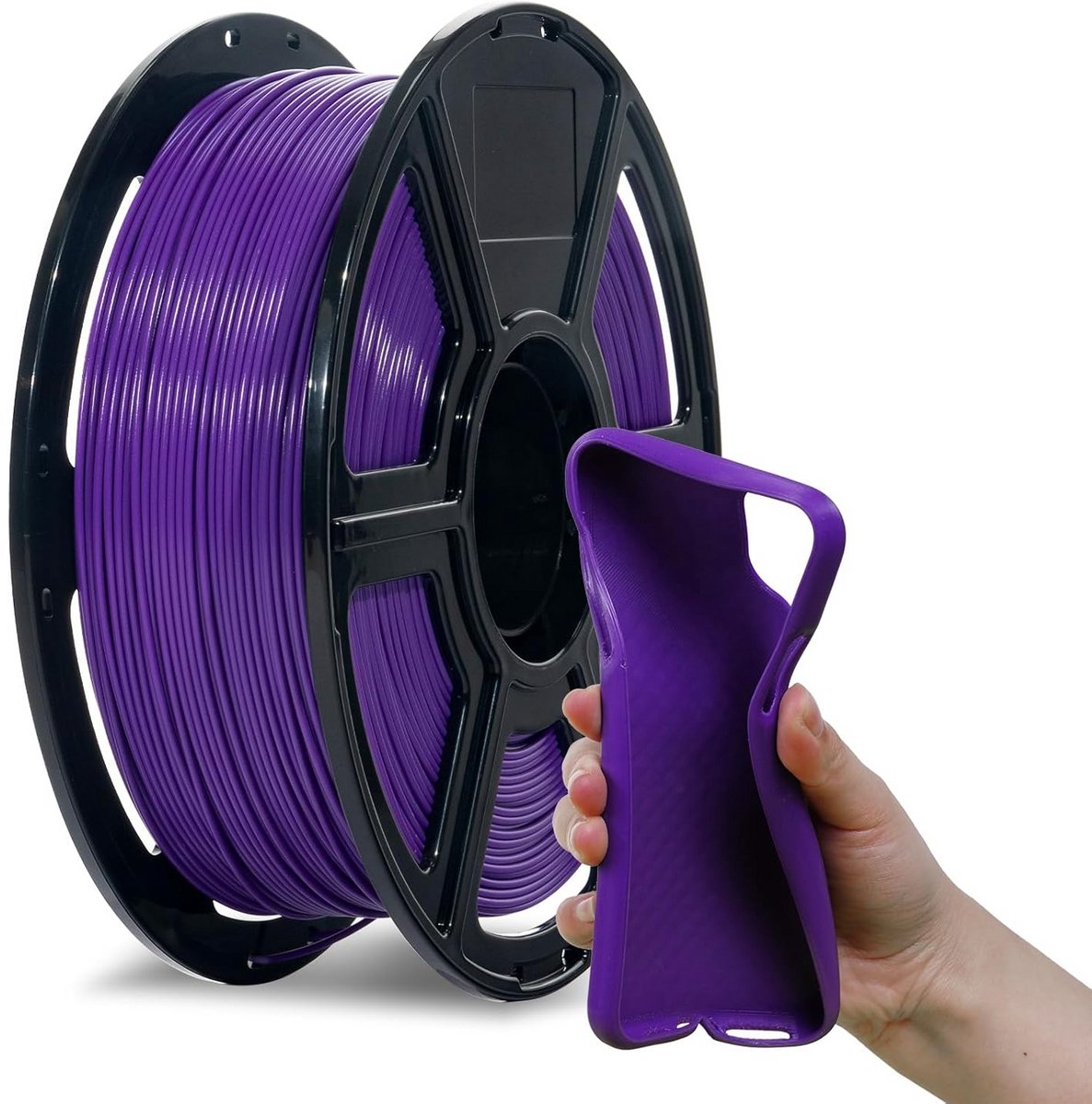 Flexibel PLA 3D Printer Filament 1.75mm, 1kg, Paars, Hoge Precisie