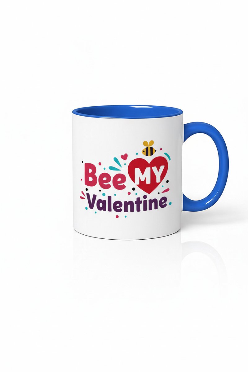 Valentijn Mok 'Bee My Valentine' met Bij Design - Origineel Liefdes Cadeau