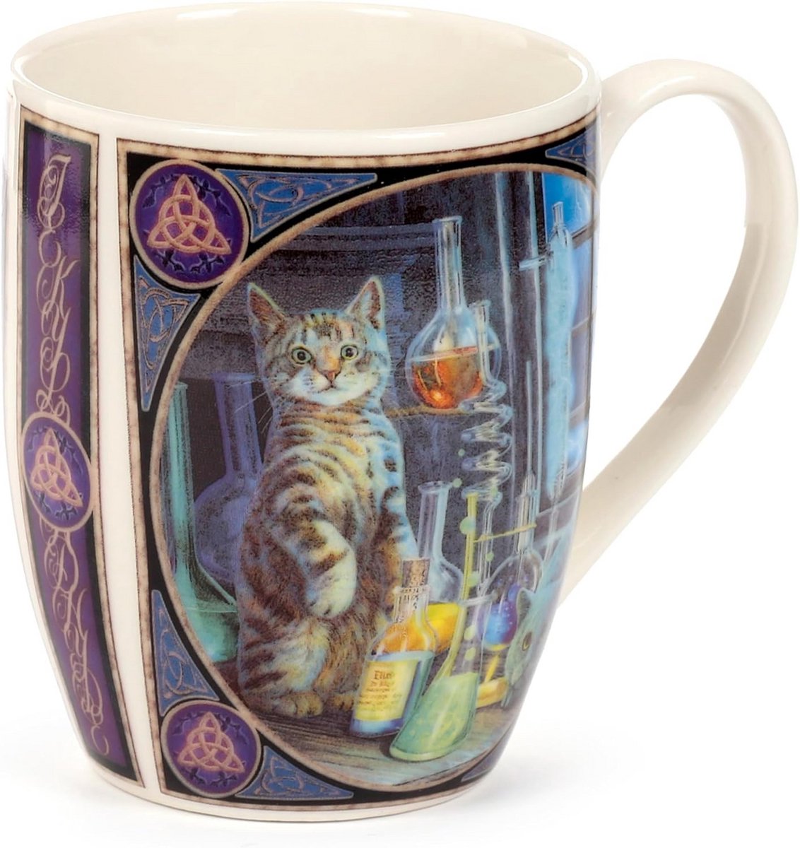 Porseleinen mok 300 ml - Katten met dubbele persoonlijkheid - Fantasie ontwerp