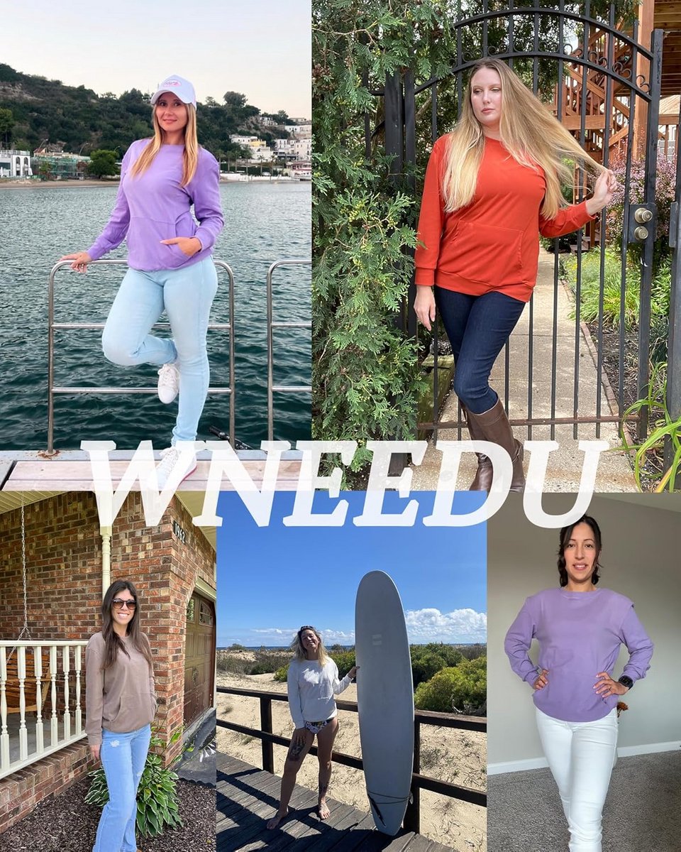 Dames Sweatshirt Casual met Lange Mouwen en Kangoeroezak