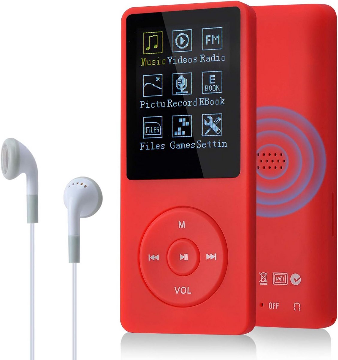 Draagbare MP3-speler 8GB met Ondersteuning voor Lossless Audio en 64GB Uitbreiding