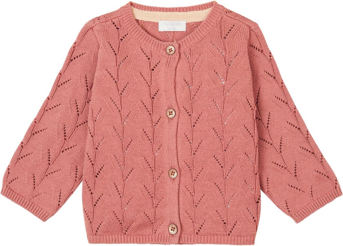 Vest Meisjes Oudroze Gebreid Lange Mouwen | Zacht & Comfortabel