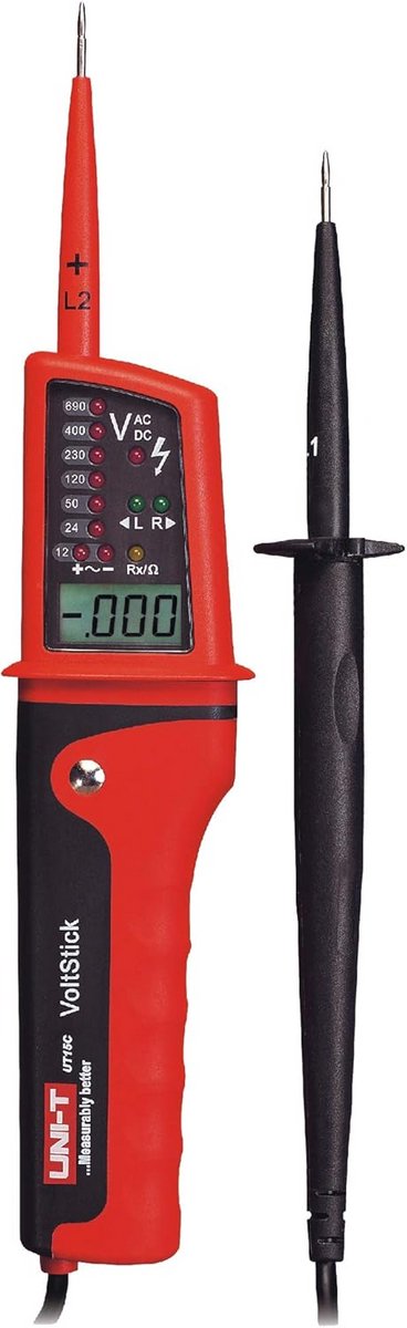 Waterdichte Spanningstester AC/DC Detectie en Multimeter met LCD Scherm