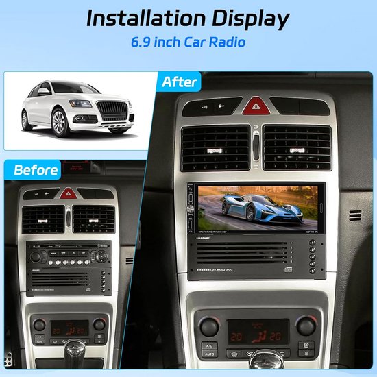 HYMLMY Android 14 Touchscreen Autoradio Voor Renault Master 2003-2011 - 10 Inch, Draadloze CarPlay, GPS, WiFi Mirror Link, DSP, Achteruitrijcamera (V1 Plus)