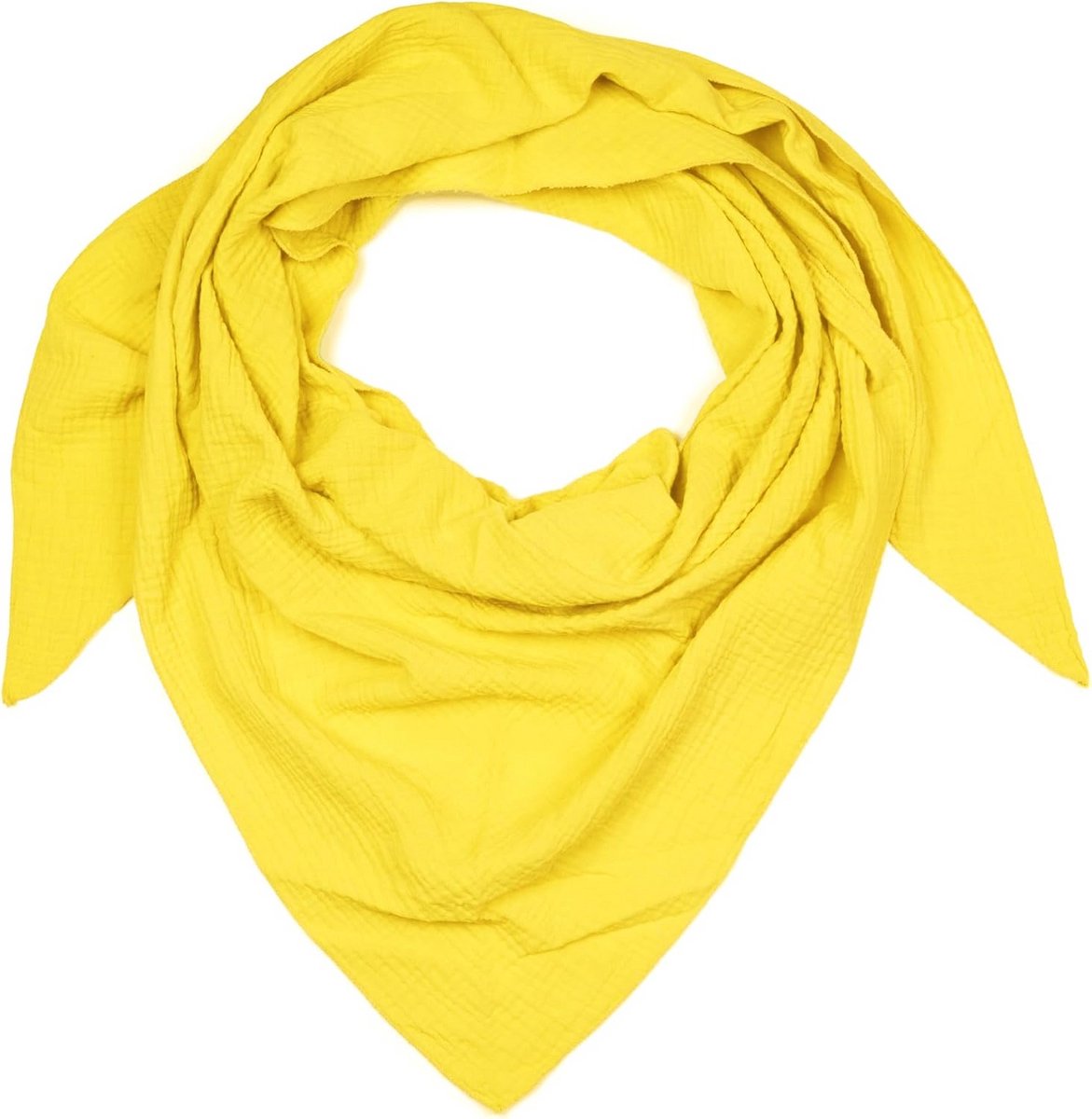 Lichte Driehoek Sjaal Katoen Mousseline Effen Kleur - Zachte Halsdoek / Wikkeldoek