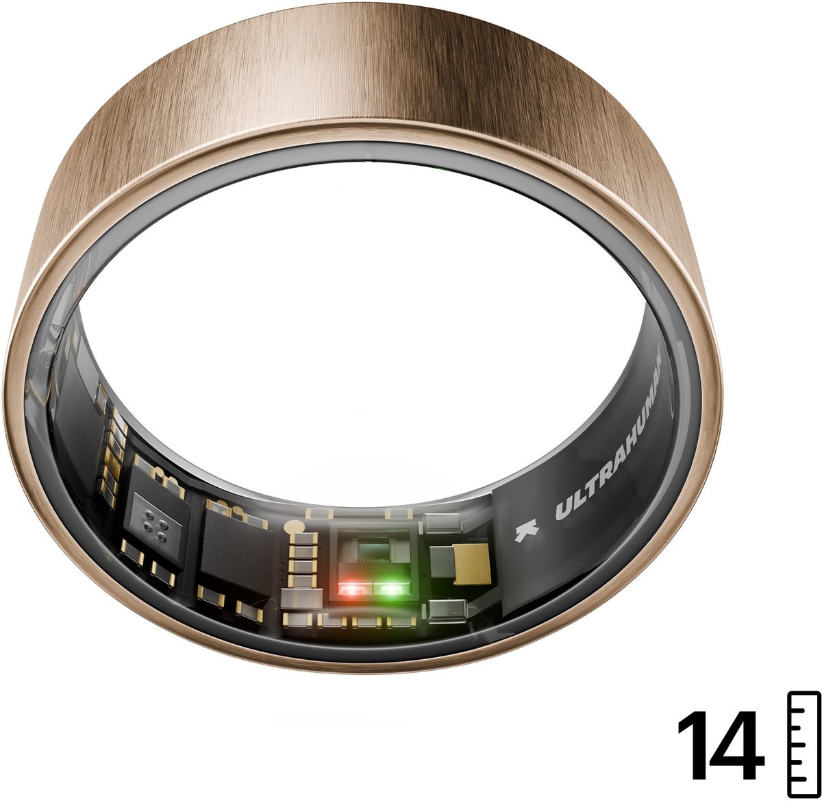 Ultrahuman AIR Smart Ring, Rose Gold - Grootte 14