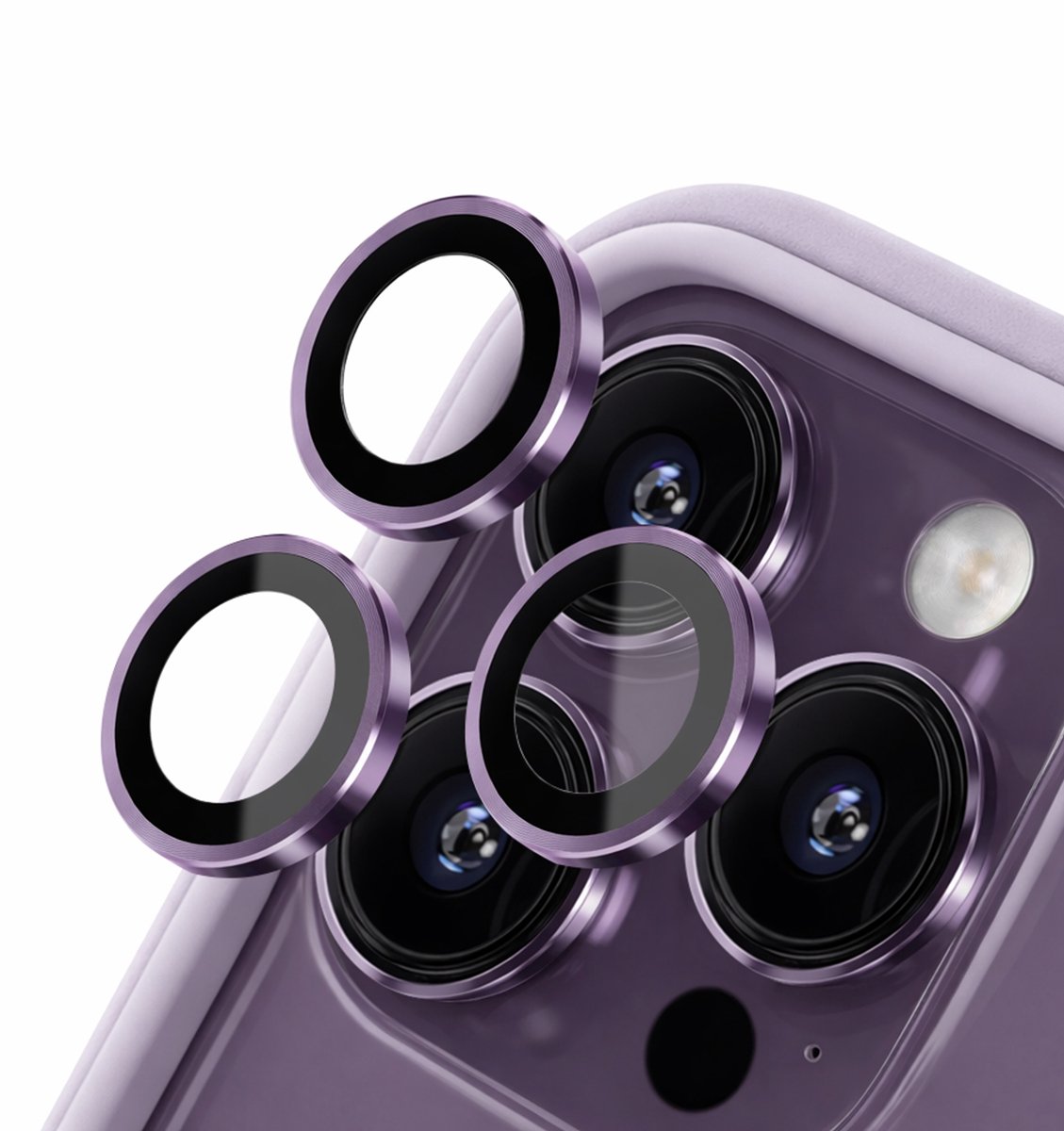 Rhinoshield, Protection d'Objectif Caméra pour Geschikt voor Apple iPhone 14 Pro / 14 Pro Max Anti-Rayures, Paars