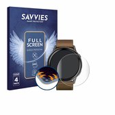 Savvies - Film de protection d'écran pour Garmin Venu 4 (45 mm) - Film de protection transparent à couverture complète (4 pièces)