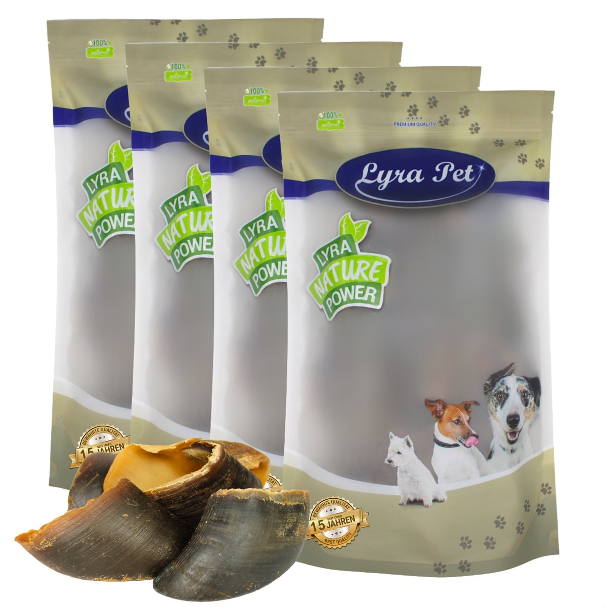 60 stuks. Lyra Pet® Runderhoeven ca. 4,8 kg