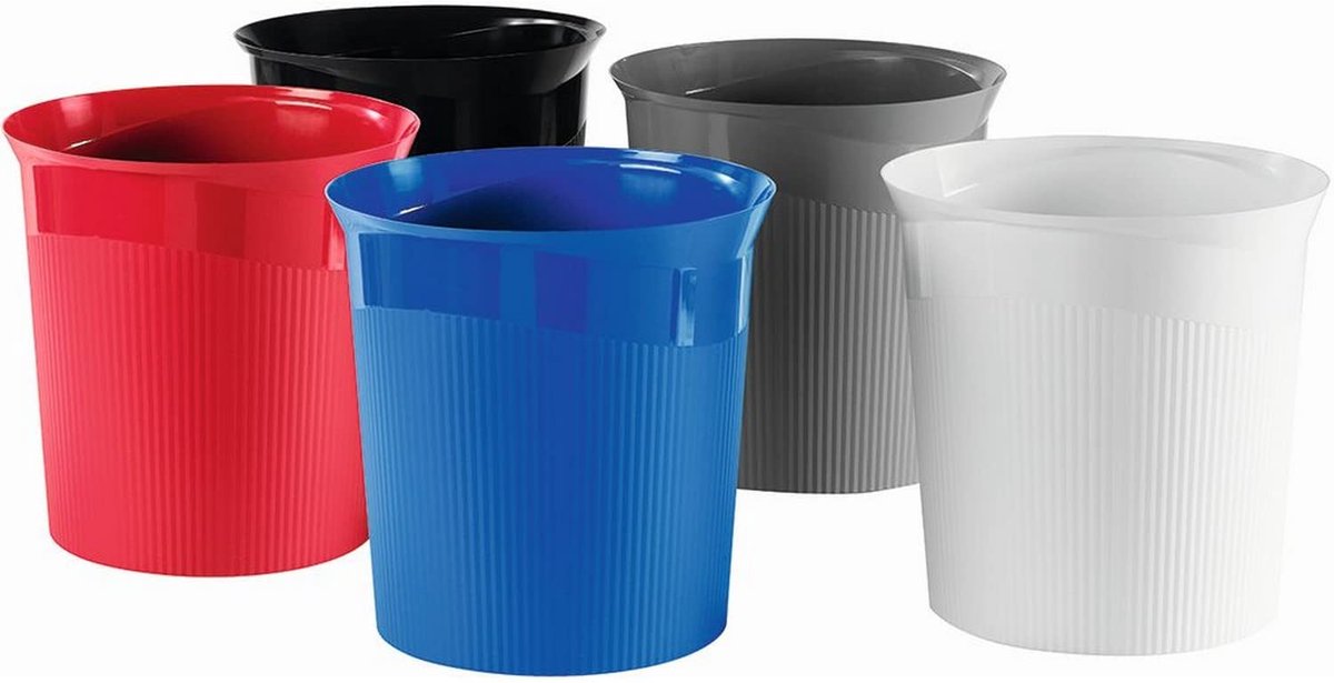 Papierbak - Afvalbak Bureau - Kantoor Afval - Gerecycled Materiaal - 13 Liter - Blauw