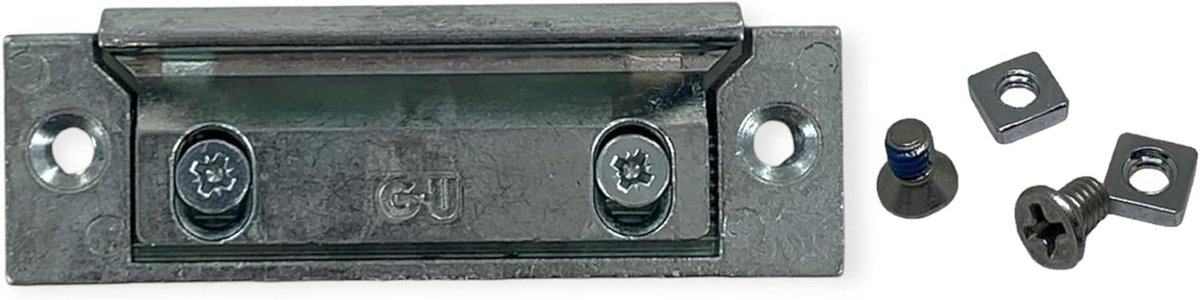 Vervangingsstuk Sluiting - Reserveonderdeel Deurbeslag - Deurbeveiliging Repareren - Inschroevend Ontwerp - 6x2x1cm - Zilver