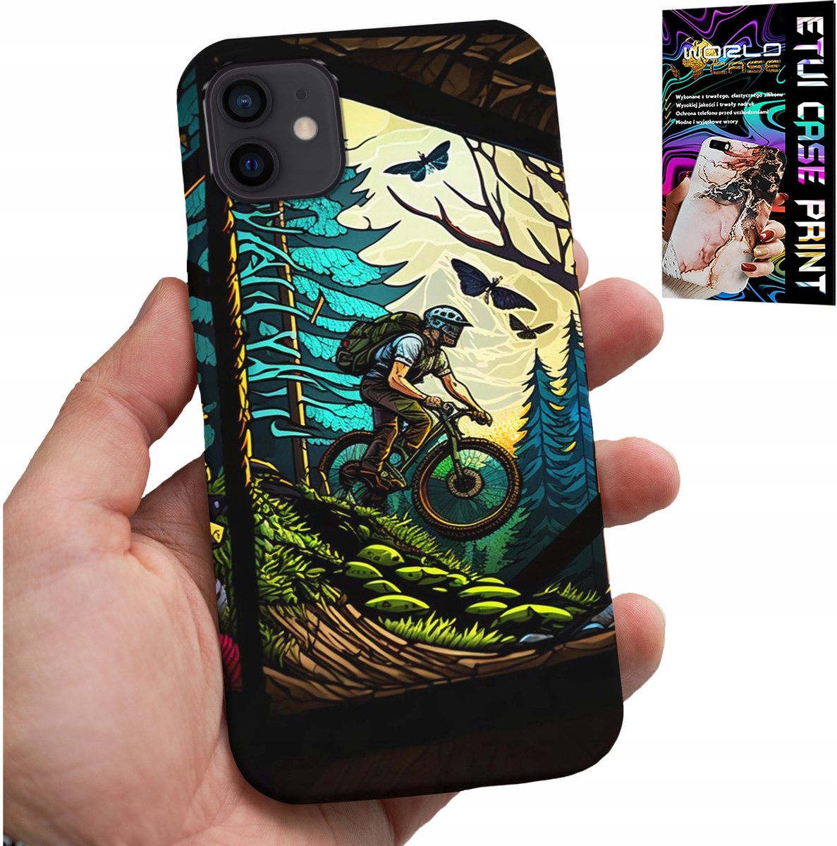 iPhone 12 Mini hoesje - Fietsen voor extreme trips in het bos
