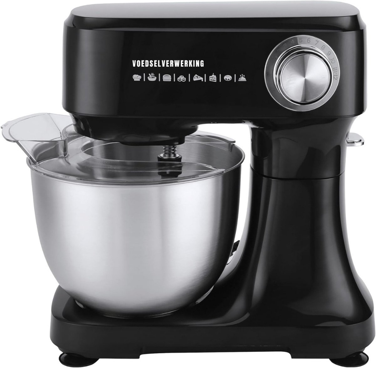 SAVI® Mixer met mengkom - Mixer - Mixer met mengkom keukenmachine - Zwart - 10cm x 28cm x 32cm