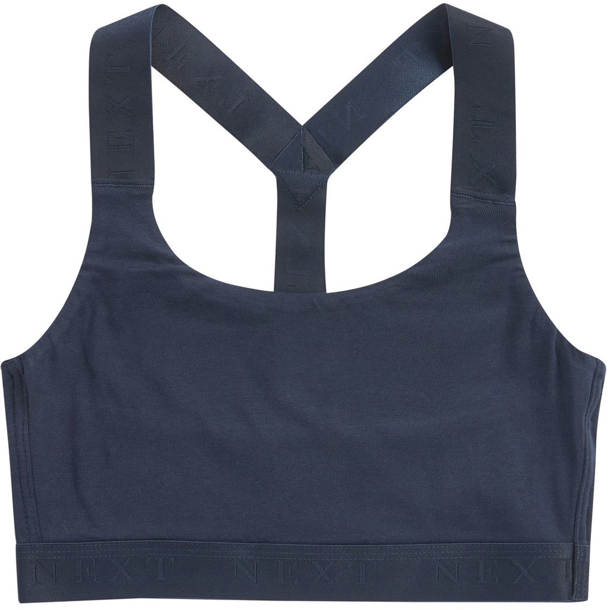 Next Dames - Korte top voor actieve sporten met weinig impact voor ultiem comfort - Blauw Navy Blue