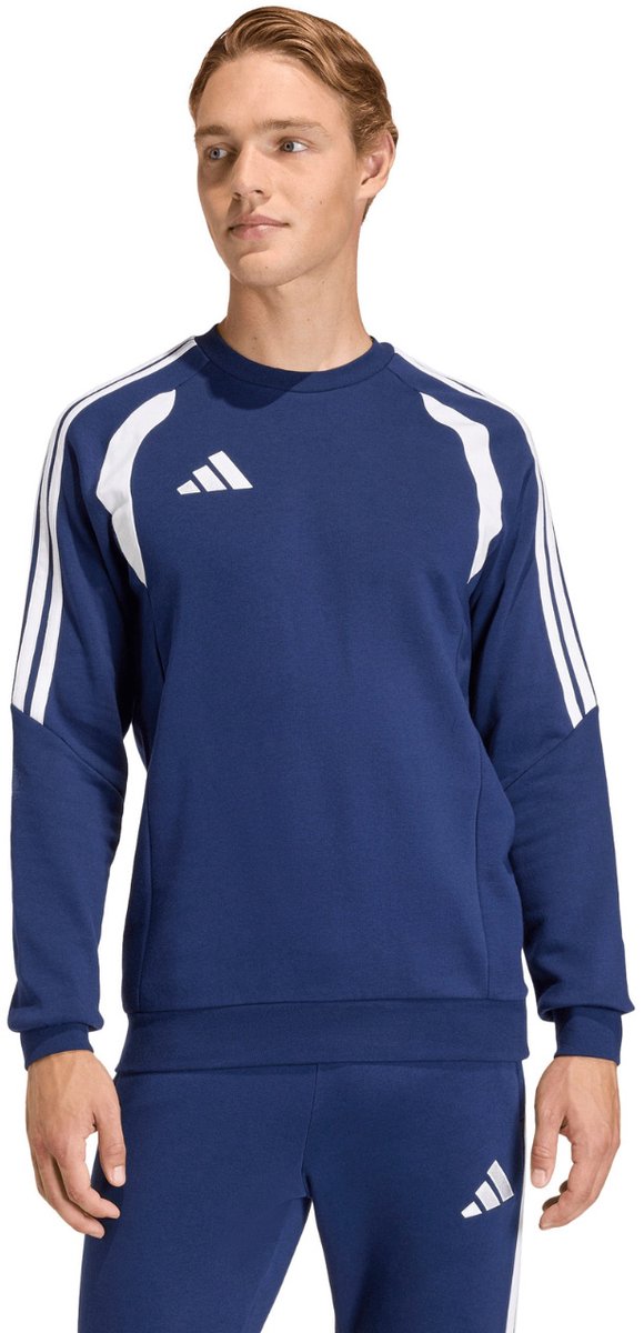adidas Sweater Heren Tiro 26 League Sweat Crew Donkerblauw-Wit - Maat S