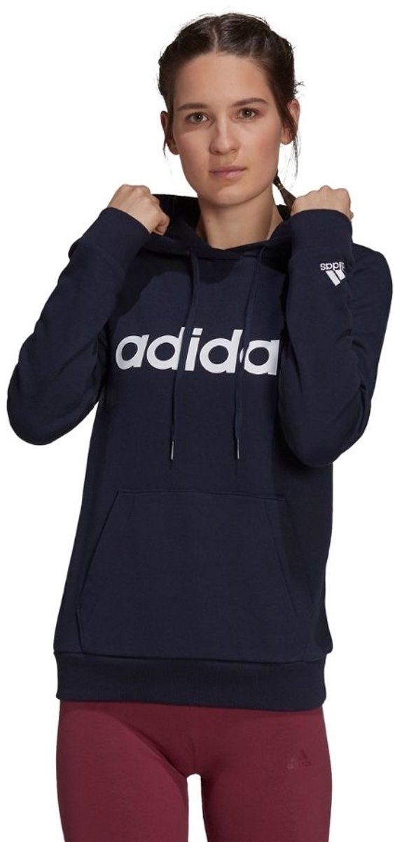 adidas Sweater Dames Essentials Hoodie Donkerblauw H07797