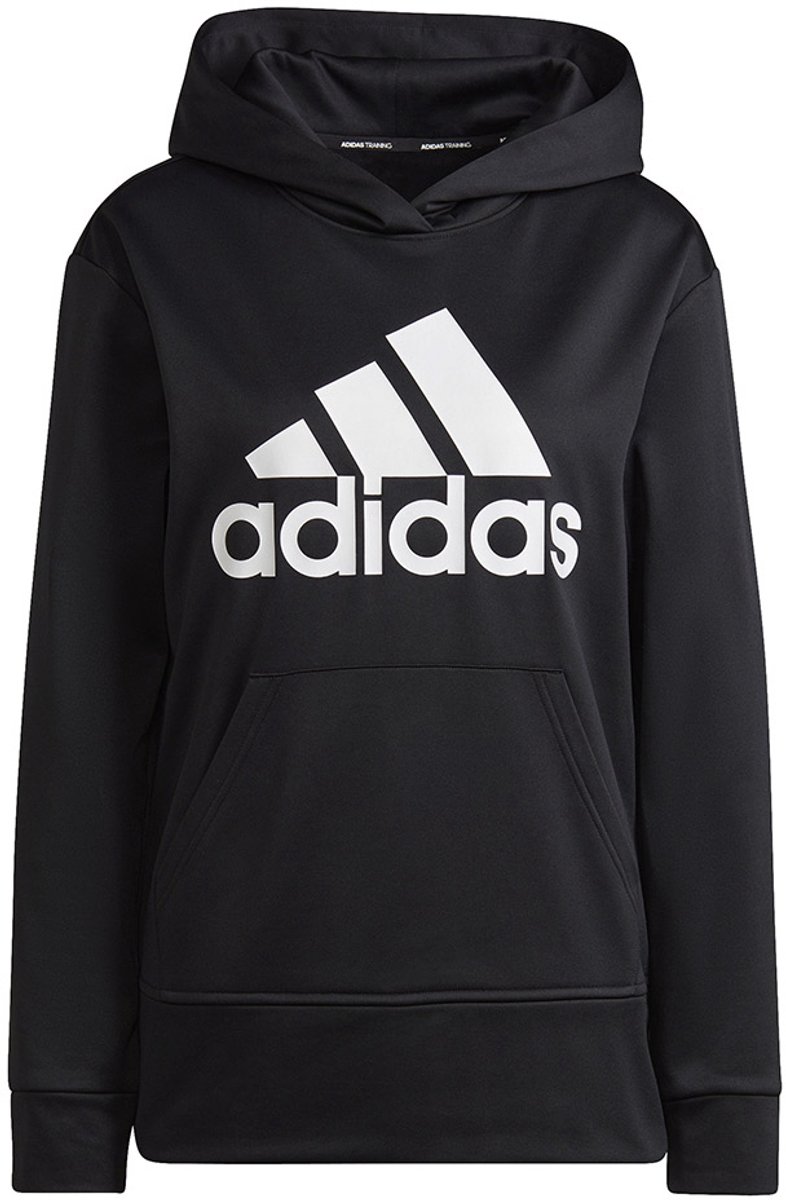adidas Sweater Dames AEROREADY Big Logo Hoodie Zwart