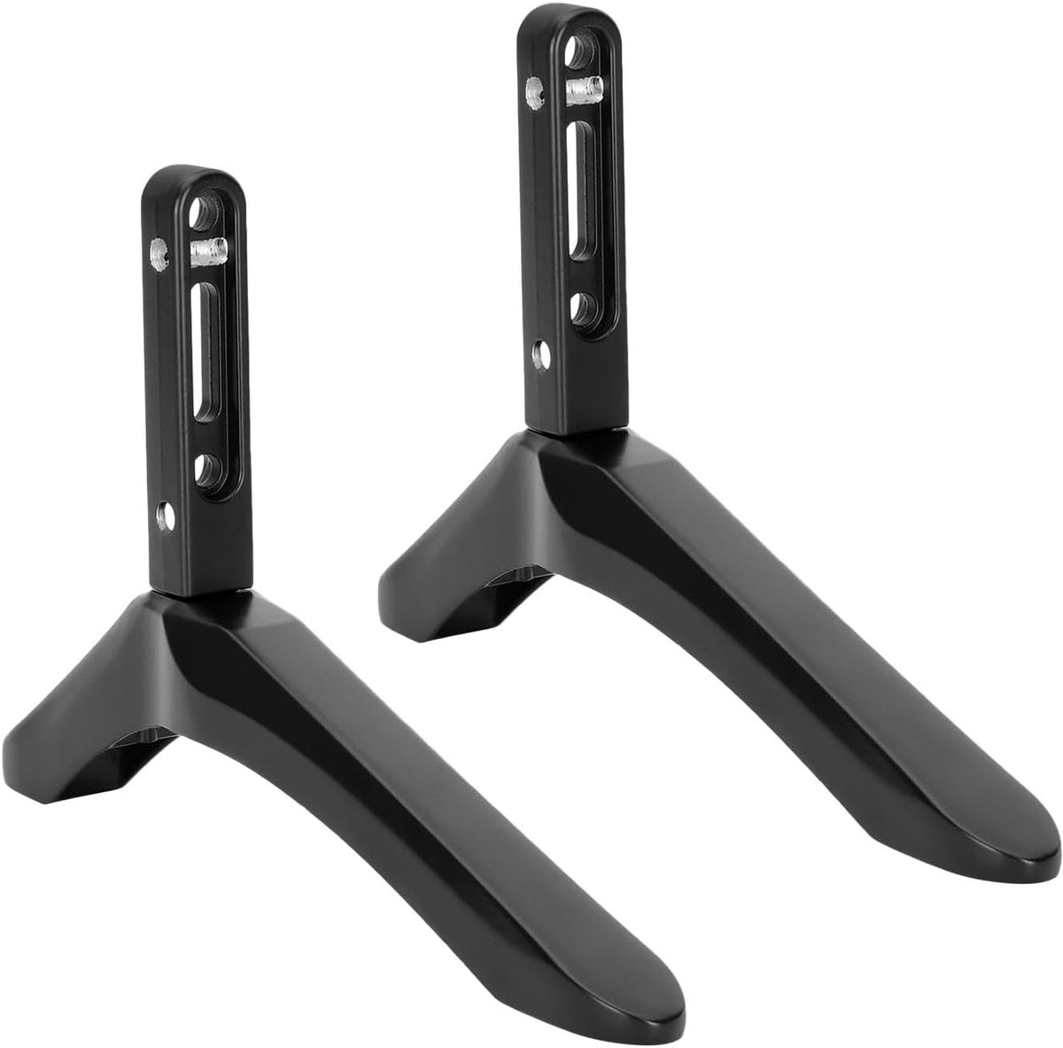 TV Standaard Basis - TV Voeten - Smart TV Plaatsing - Boorvrije Installatie - 20-55mm Gatafstand - Zwart