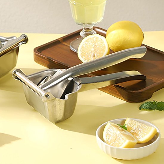 Handpers Sapcentrifuge - Fruitpers Citruspers - Vers Sap Maken - Roestvrijstalen Tank - 23 x 123 x 55 cm - Metaalkleur — afbeelding 2